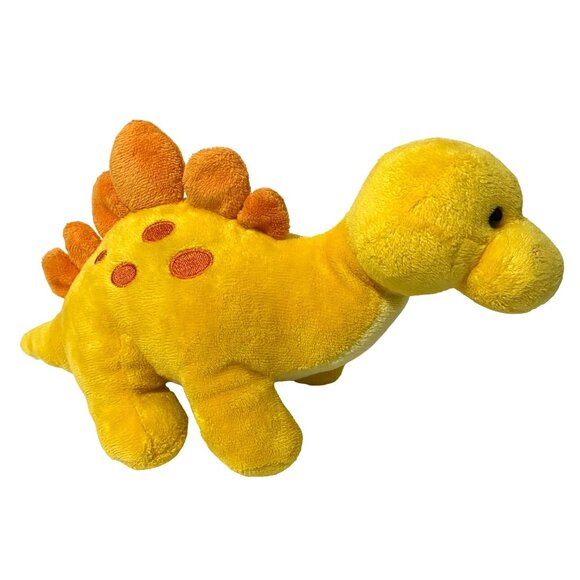 Prextex Stegosaurus Dinosaur Plush 12" Yellow - Picture 2 of 7